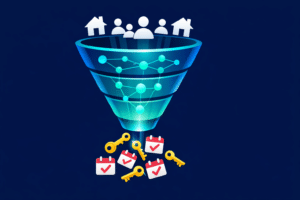 Agente de IA filtrando leads inmobiliarios según presupuesto y solvencia para agendar visitas